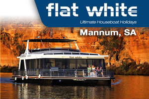 Flat White Houseboat logo