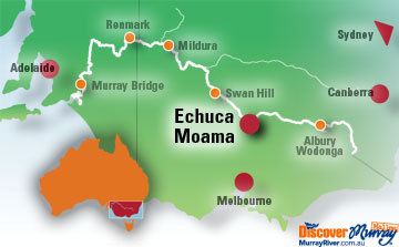 Map of Moama