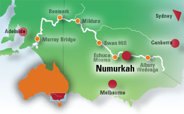 Numurkah Map
