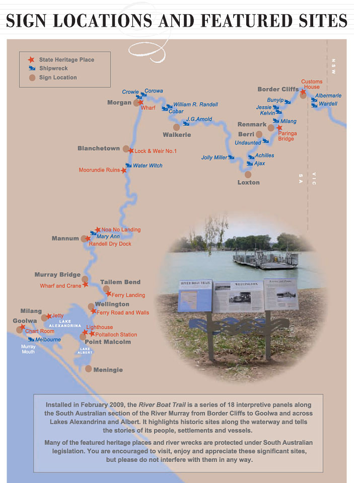 River Boat Trail map